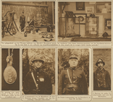 870518 Collage van 6 foto's betreffende het 75-jarig bestaan van het Gezelschap Utrechts Brandweer. Met foto's van ...